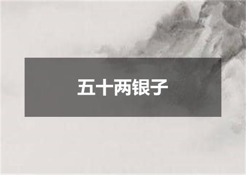 五十两银子