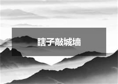 瞎子敲城墙