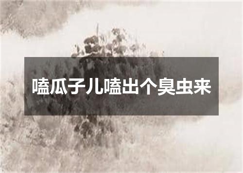 嗑瓜子儿嗑出个臭虫来