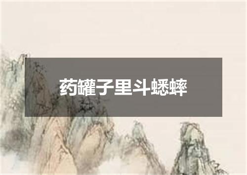 药罐子里斗蟋蟀