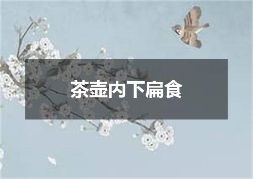 茶壶内下扁食
