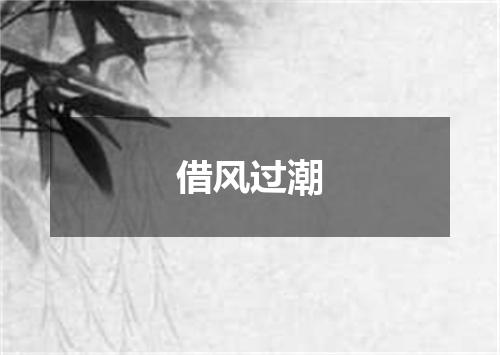 借风过潮
