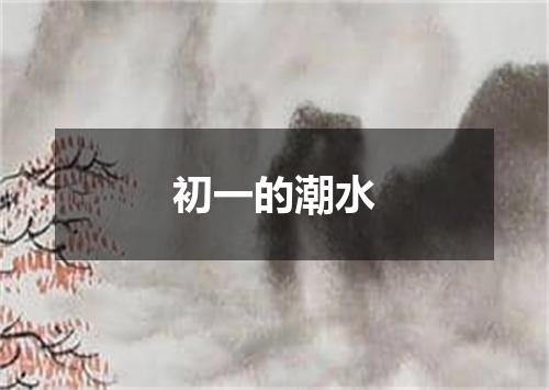 初一的潮水