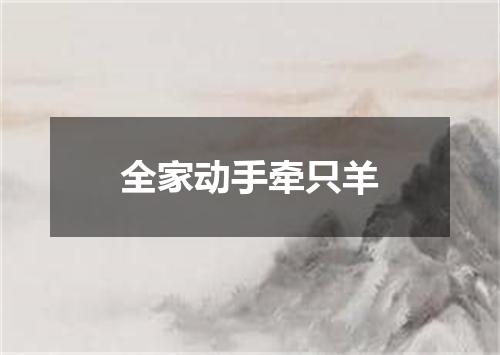 全家动手牵只羊