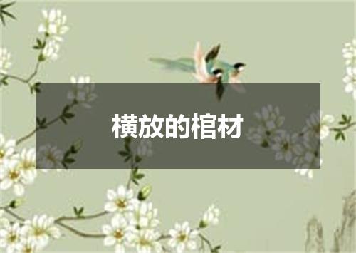 横放的棺材