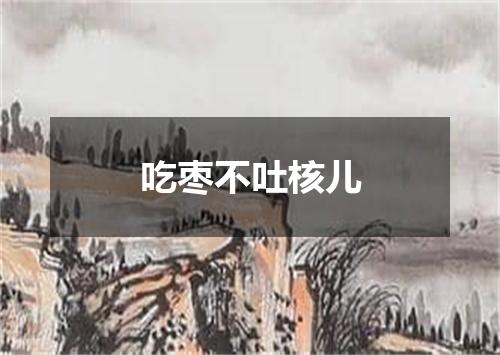 吃枣不吐核儿