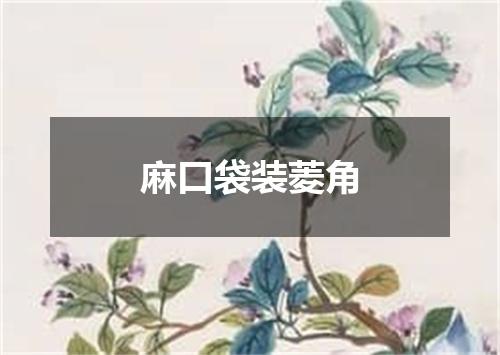 麻口袋装菱角