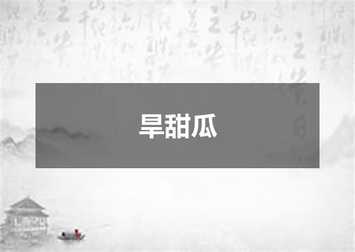 旱甜瓜