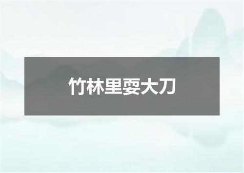 竹林里耍大刀
