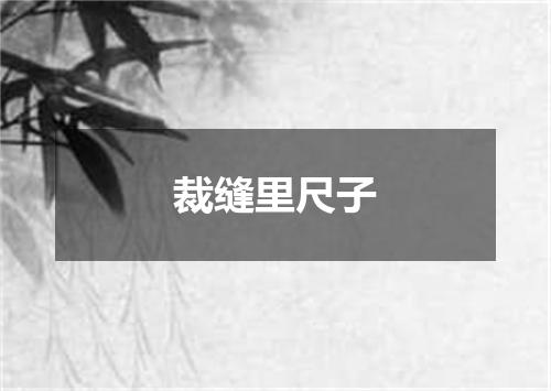 裁缝里尺子