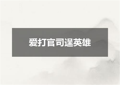 爱打官司逞英雄