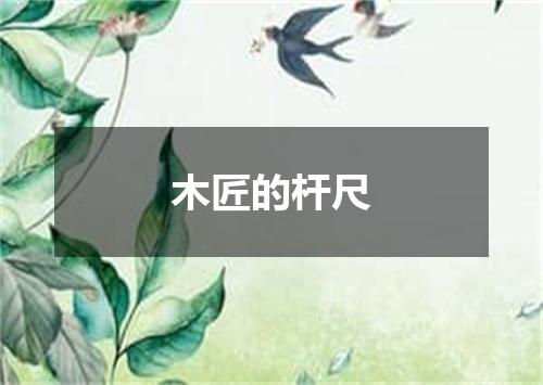 木匠的杆尺