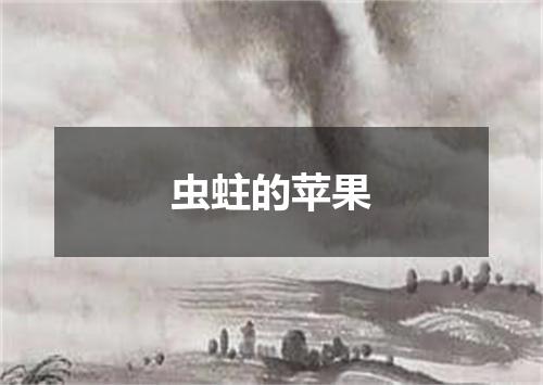虫蛀的苹果