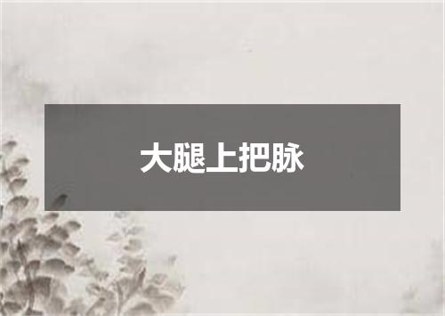 大腿上把脉