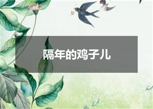 隔年的鸡子儿