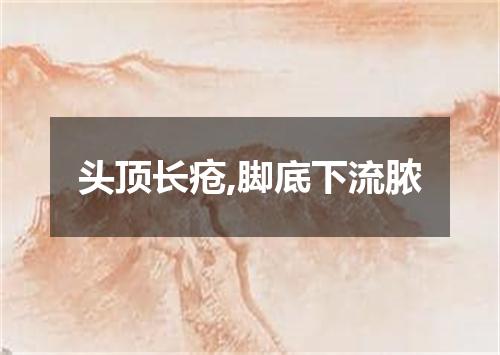 头顶长疮,脚底下流脓