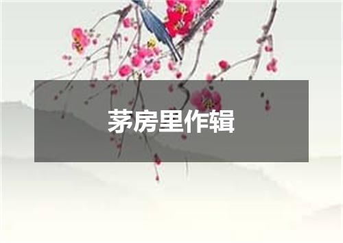 茅房里作辑