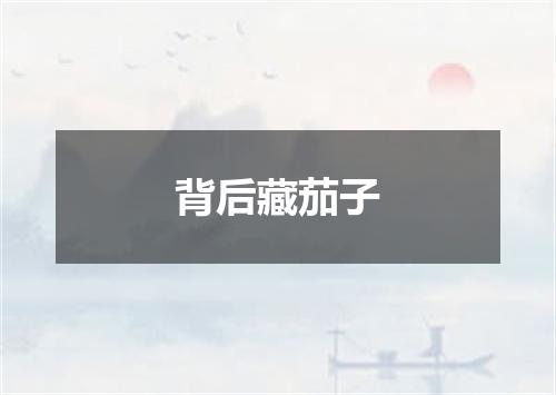 背后藏茄子