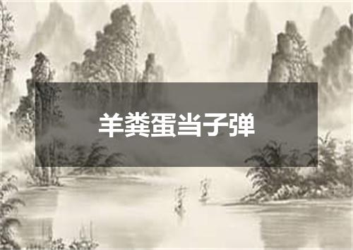 羊粪蛋当子弹