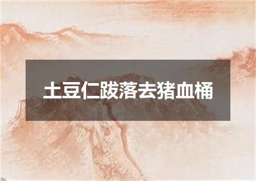 土豆仁跋落去猪血桶